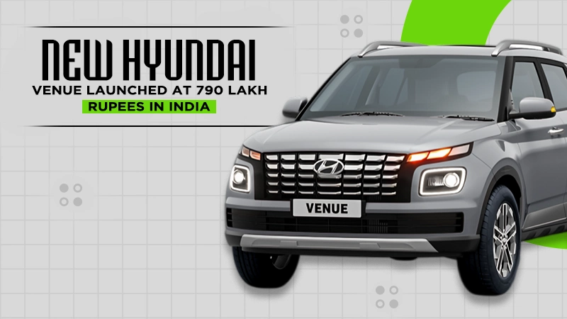 new hyundai venue launched at 790 lakh rupees in india